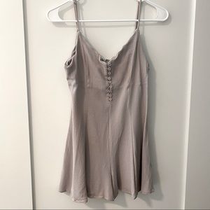 Effortlessly Stylish Grey Romper
